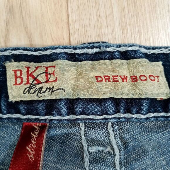 BKE Buckle Women Jeans 28x29.5" Blue‎ BKE Drew Boot Dark Wash Stretch Denim - Picture 11 of 12